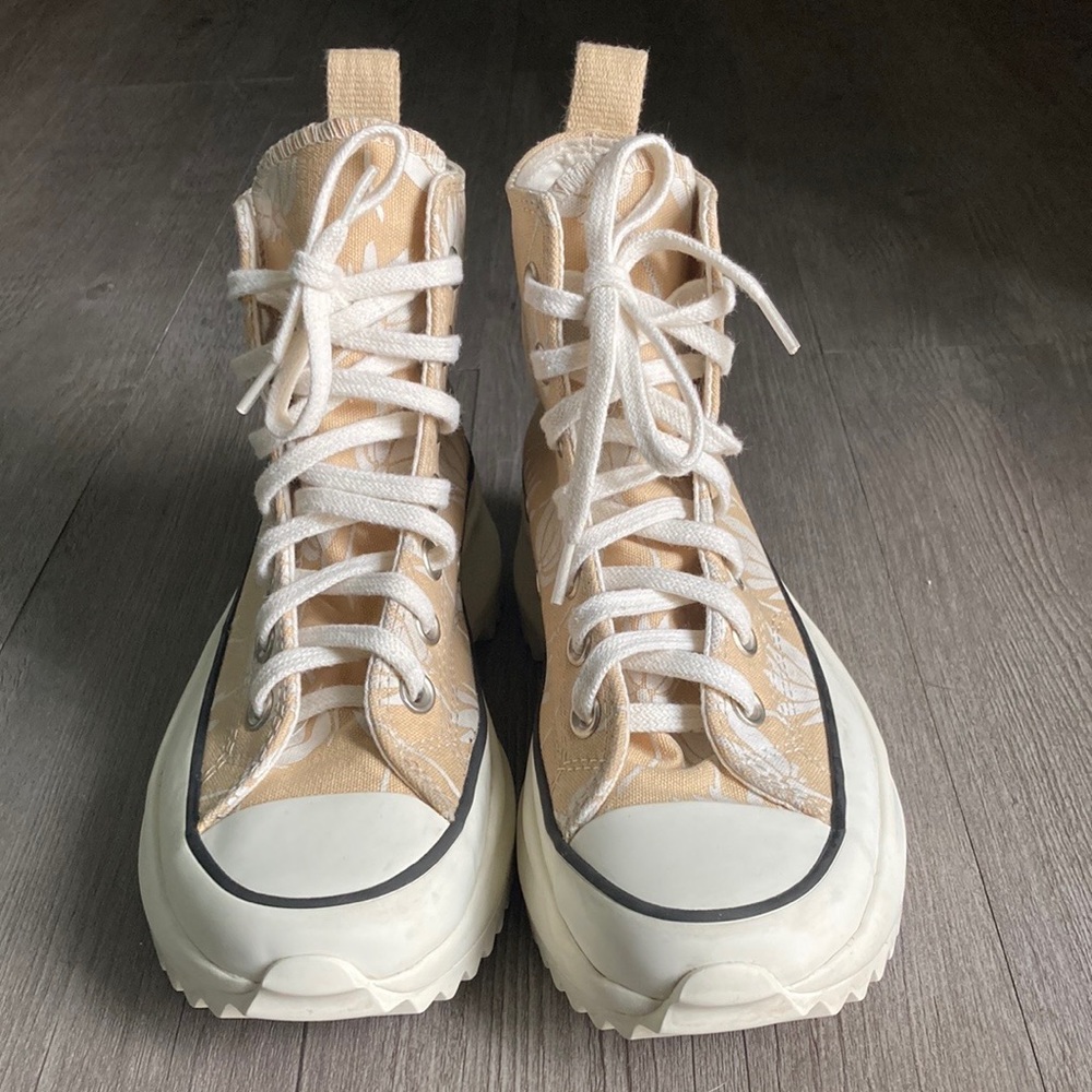 Converse Women’s Platform Canvas Run Star Hike Summer Spirit Floral High-Tops - Picture 6 of 15